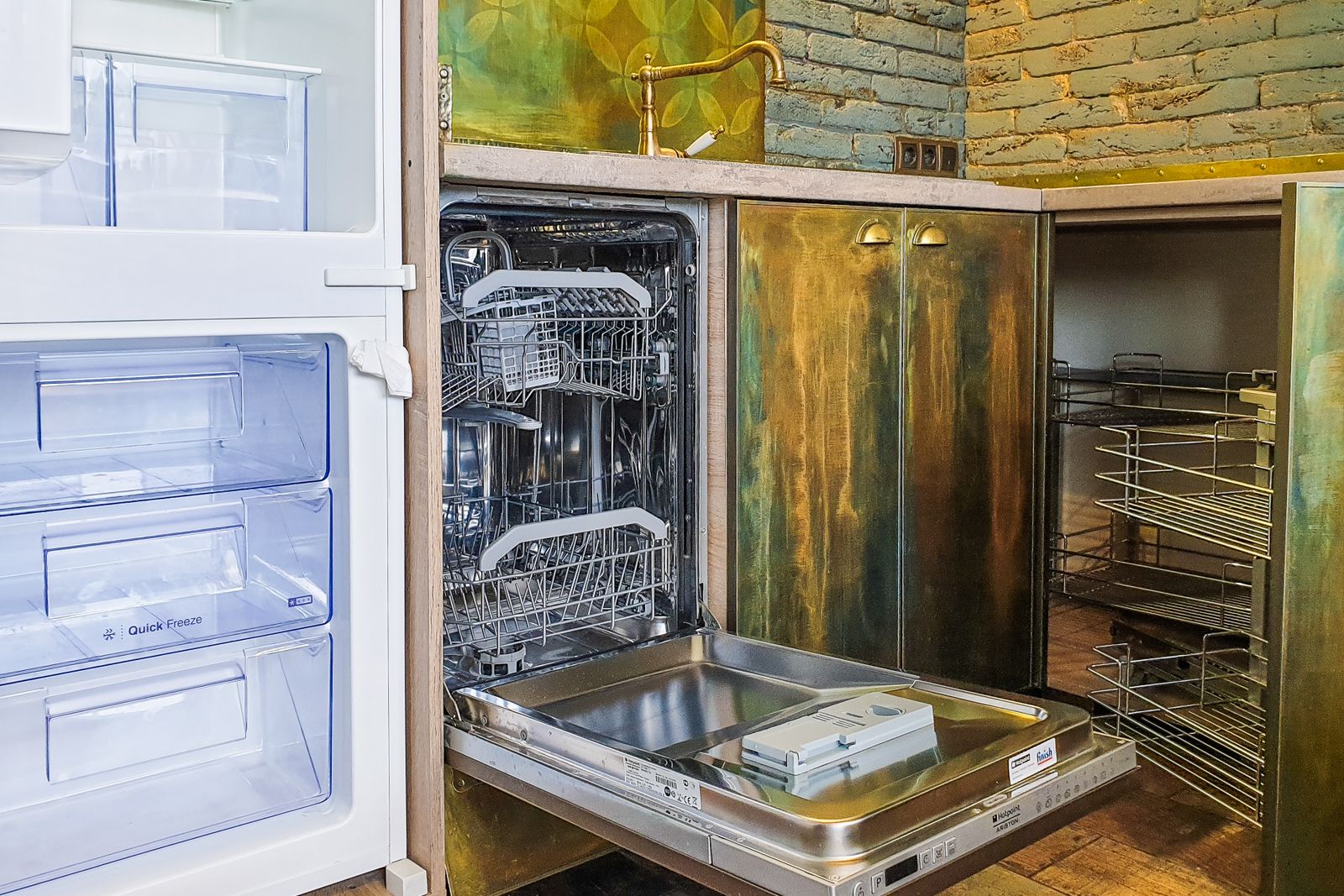 A stainless DishDrawer-style dishwasher in a modern kitchen — Fisher & Paykel dishwasher repair